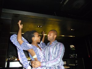 we didn't even plan the same colours... seeing this was surprise party for him!